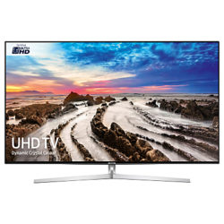 Samsung UE75MU8000 Ultra HD Certified HDR 4K Smart TV, 75 with TVPlus/Freesat HD, Dynamic Crystal Colour & 360 Design, Silver